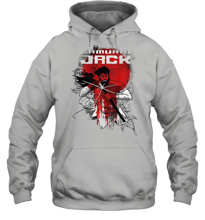 Samurai Jack Red Sun Sword Portrait Unisex Hoodie