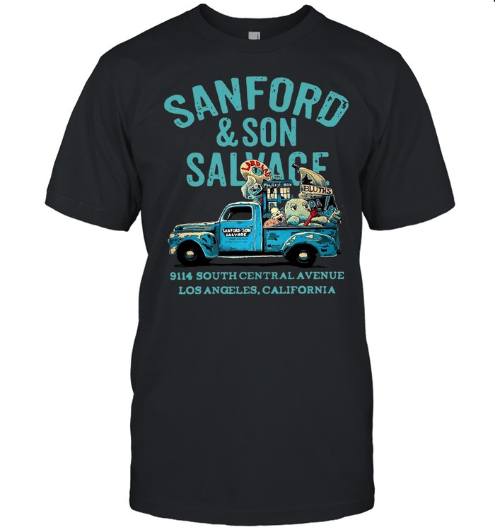 Sanford And Son Salvage 9114 South Central Avenue Los Angeles California T-shirt Classic Men's T-shirt