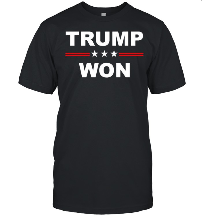 Trump Won Election Classic Men's T-shirt