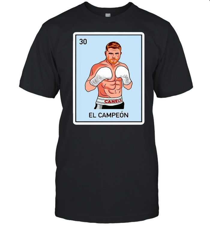 Canelo Alvarez EL Campeon Mexican Boxing Champion Lottery Card T-shirt Classic Men's T-shirt