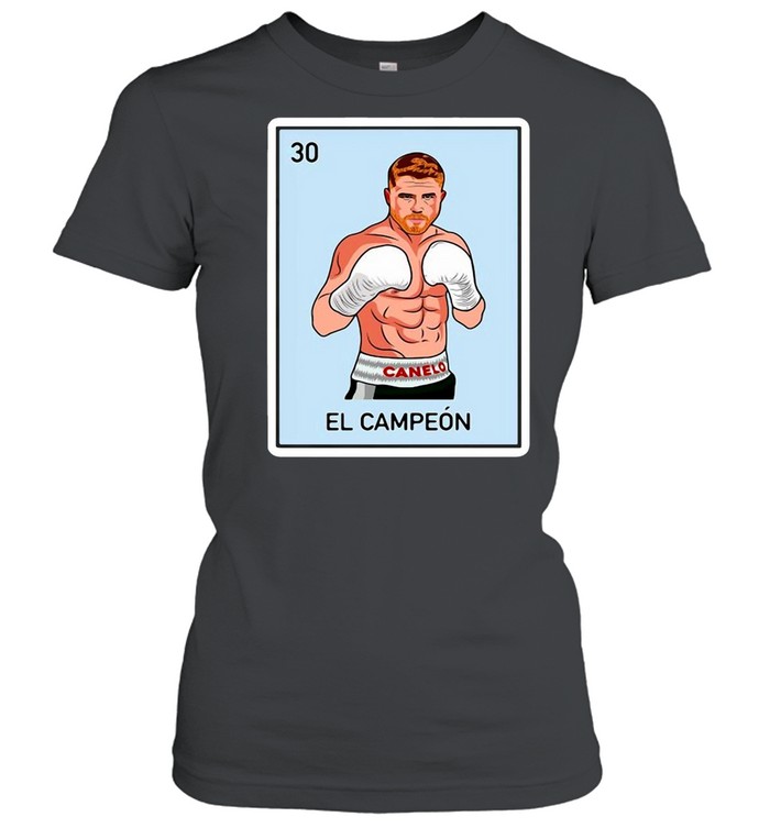 Canelo Alvarez EL Campeon Mexican Boxing Champion Lottery Card T-shirt Classic Women's T-shirt