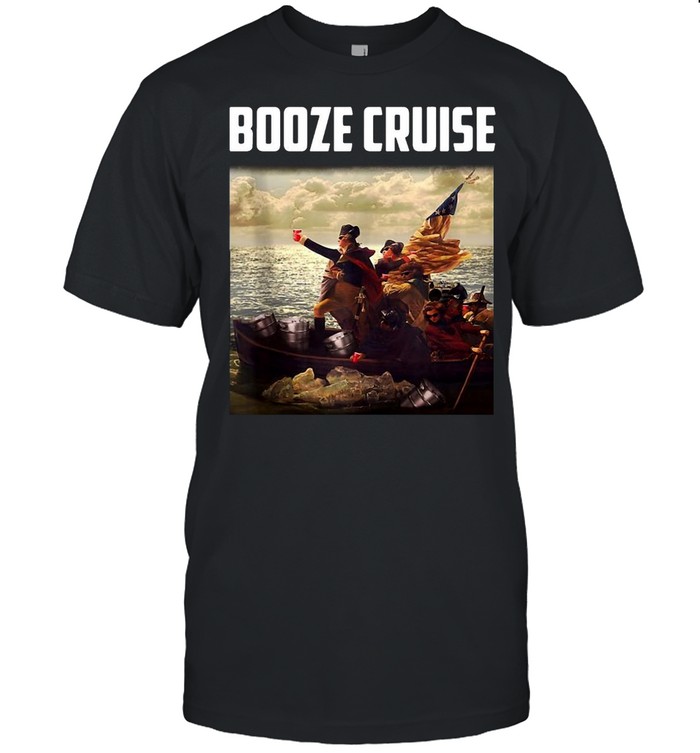 Political Party Booze Cruise Shades & Red Cups Patriotic T-shirt Classic Men's T-shirt