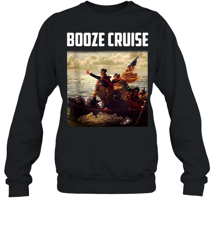 Political Party Booze Cruise Shades & Red Cups Patriotic T-shirt Unisex Sweatshirt