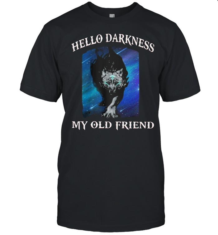 Wolf Hello Darkness My Old Friend shirt Classic Men's T-shirt