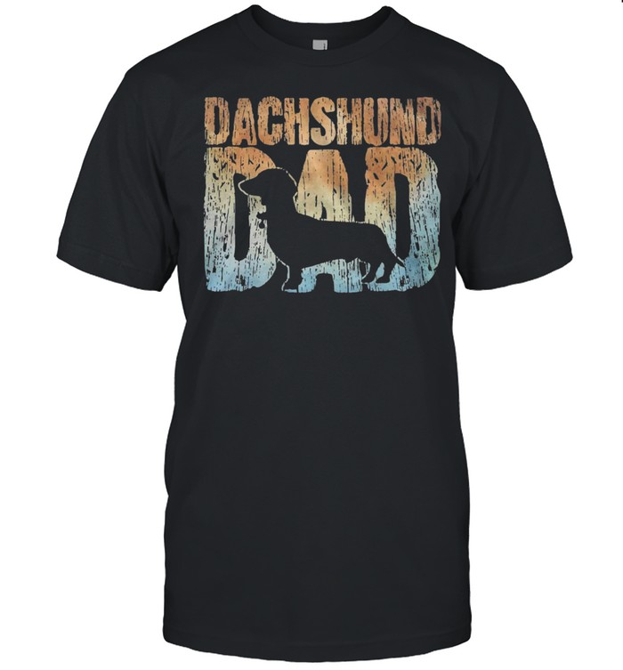 Dachshund dad shirt Classic Men's T-shirt