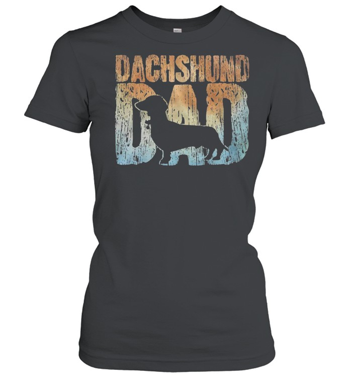 Dachshund dad shirt Classic Women's T-shirt