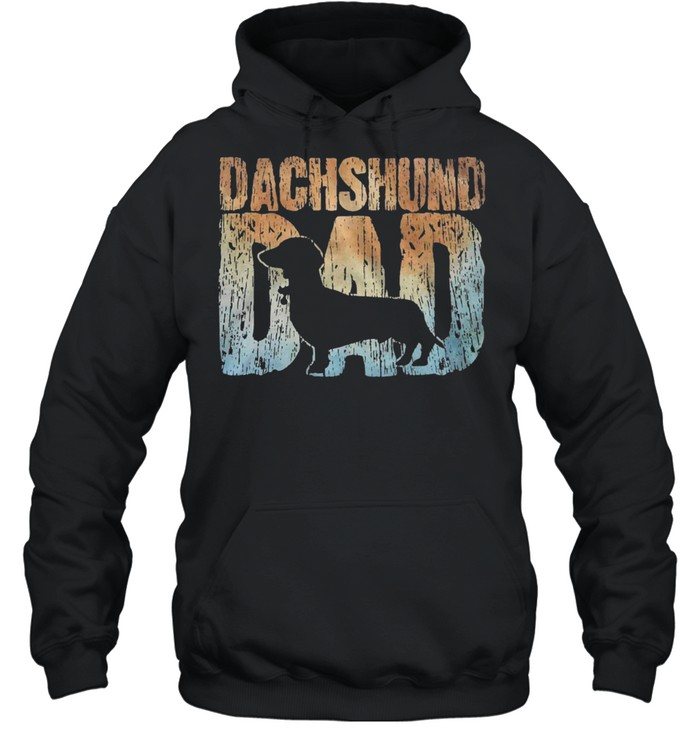Dachshund dad shirt Unisex Hoodie