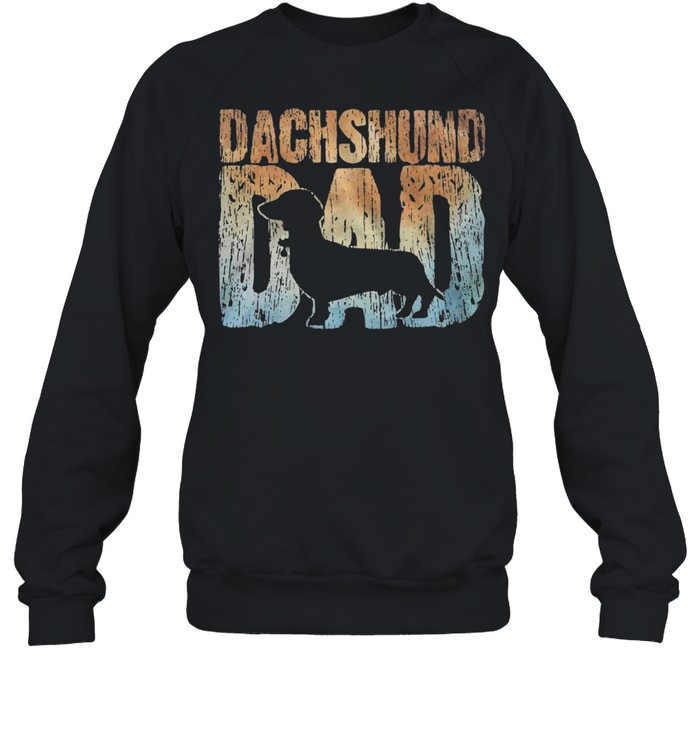 Dachshund dad shirt Unisex Sweatshirt