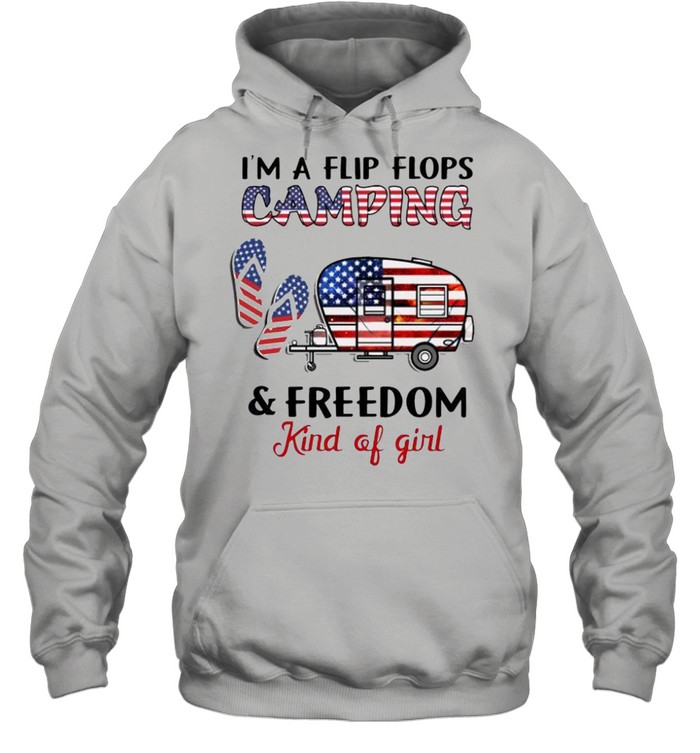 I’m a flip flops camping fredo kind of girl shirt Unisex Hoodie