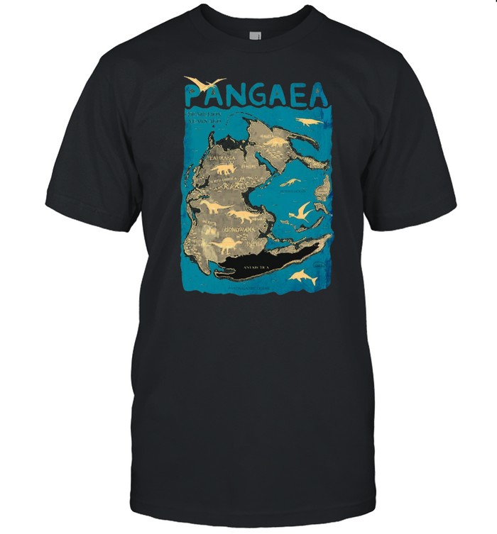 Pangaea 200 million years ago laurasia europe north america gondwana india shirt Classic Men's T-shirt