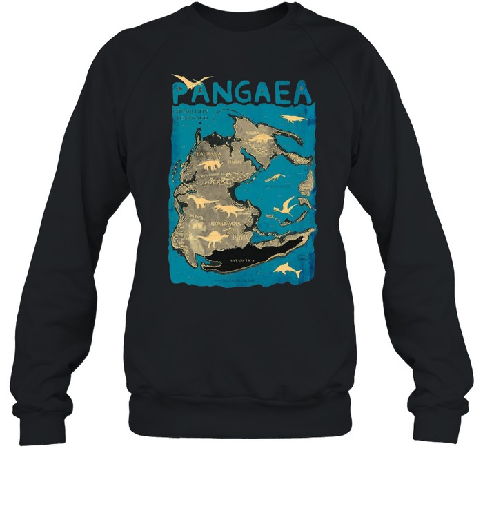 Pangaea 200 million years ago laurasia europe north america gondwana india shirt Unisex Sweatshirt