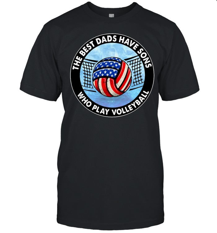 The best dads have bands who play volleyball American flag shirt Classic Men's T-shirt