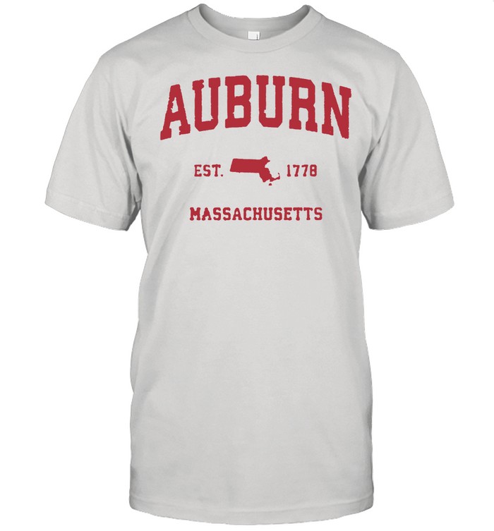 Auburn Massachusetts 1778 MA Vintage Sports T- Classic Men's T-shirt