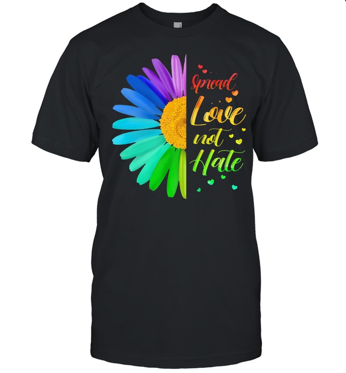 LGBT Spread Love Not Hate shirt Classic Men's T-shirt