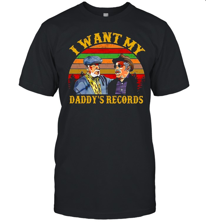 I Want My Daddy’s Records Vintage Retro T-shirt Classic Men's T-shirt