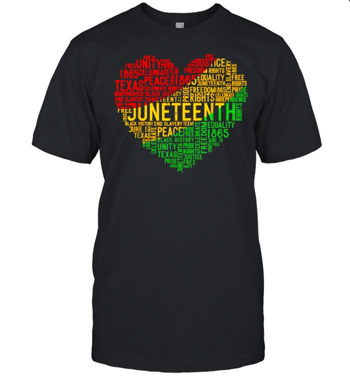 Juneteenth Heart Celebration Free-ish Since 1865 Retro T- Classic Men's T-shirt