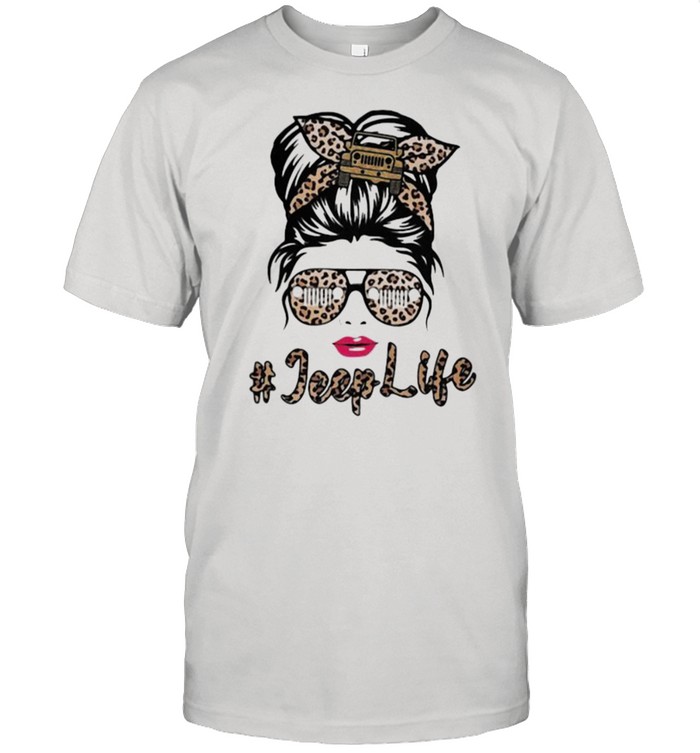 Jeep Life Lepoard Girl  Classic Men's T-shirt