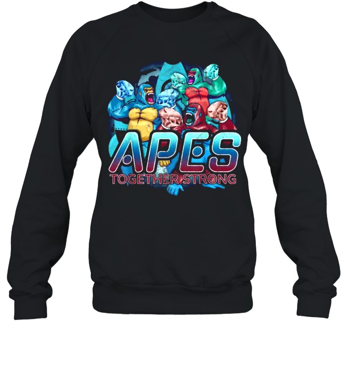 Apes Together Strong Retro AMC Gorilla Rocket Diamond Hands T- Unisex Sweatshirt