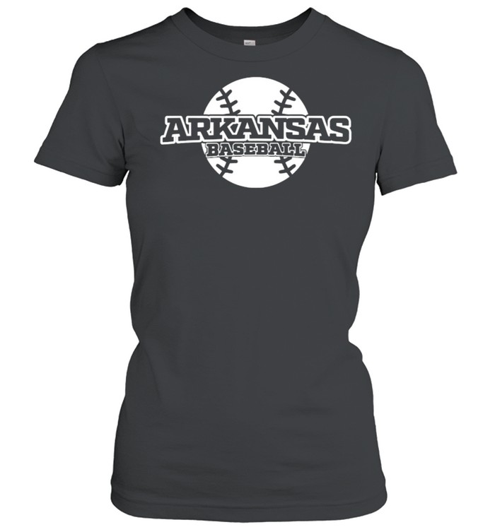 Arkansas Baseball Block Font T- Classic Women's T-shirt