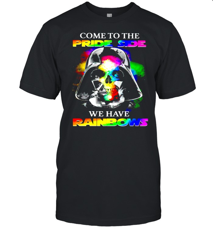 Darth Vader LGBT come to the pride side we have rainbows shirt Classic Men's T-shirt