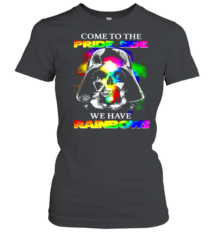 Darth Vader LGBT come to the pride side we have rainbows shirt Classic Women's T-shirt