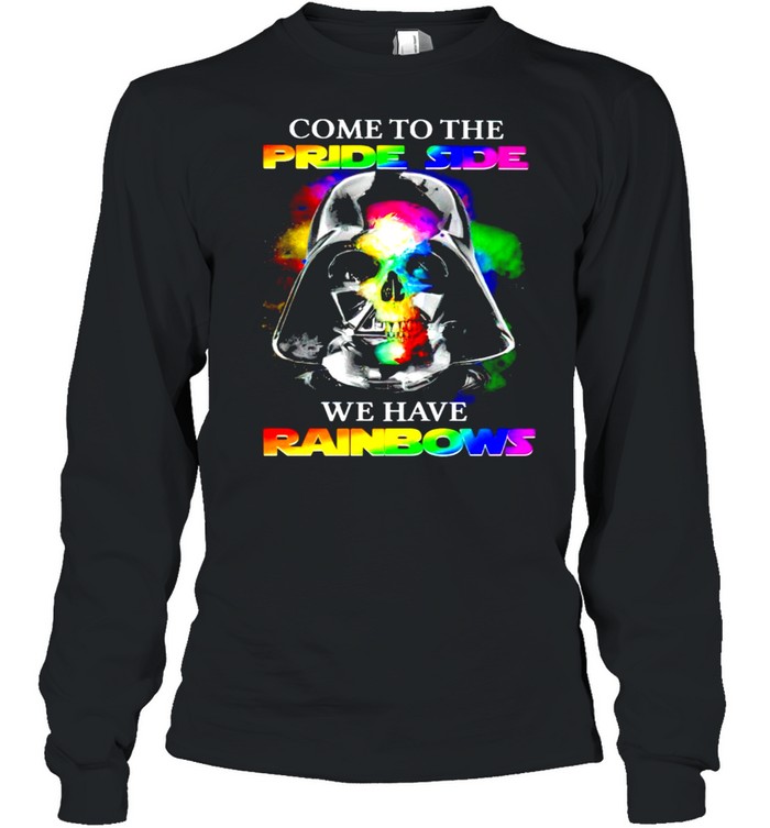 Darth Vader LGBT come to the pride side we have rainbows shirt Long Sleeved T-shirt