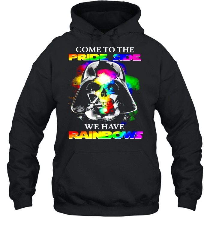 Darth Vader LGBT come to the pride side we have rainbows shirt Unisex Hoodie