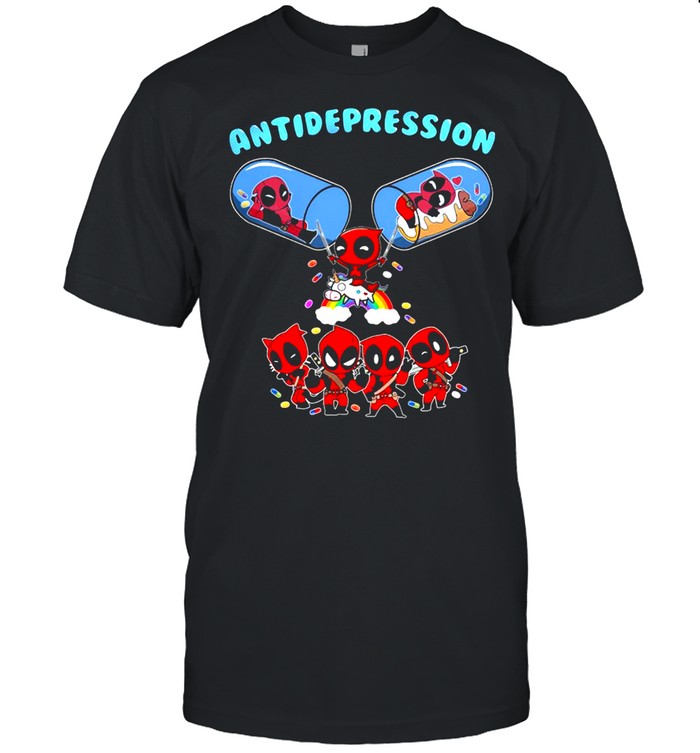 Deadpool And Unicorn Antidepression T-shirt Classic Men's T-shirt