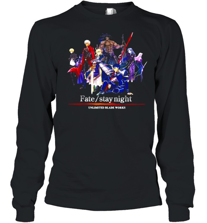 Fates Stay Night Unlimited Workss Blades T- Long Sleeved T-shirt