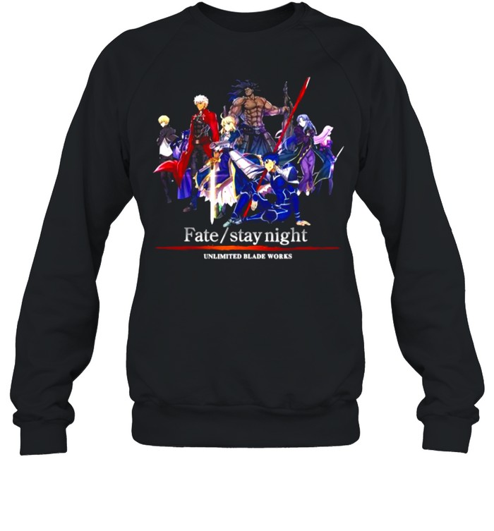 Fates Stay Night Unlimited Workss Blades T- Unisex Sweatshirt