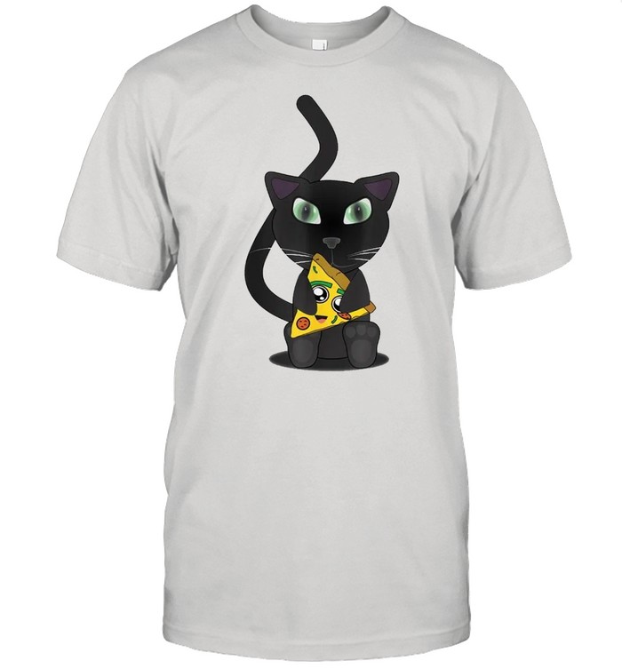 Kitty Cats Cute Pizza Cat Classic Men's T-shirt