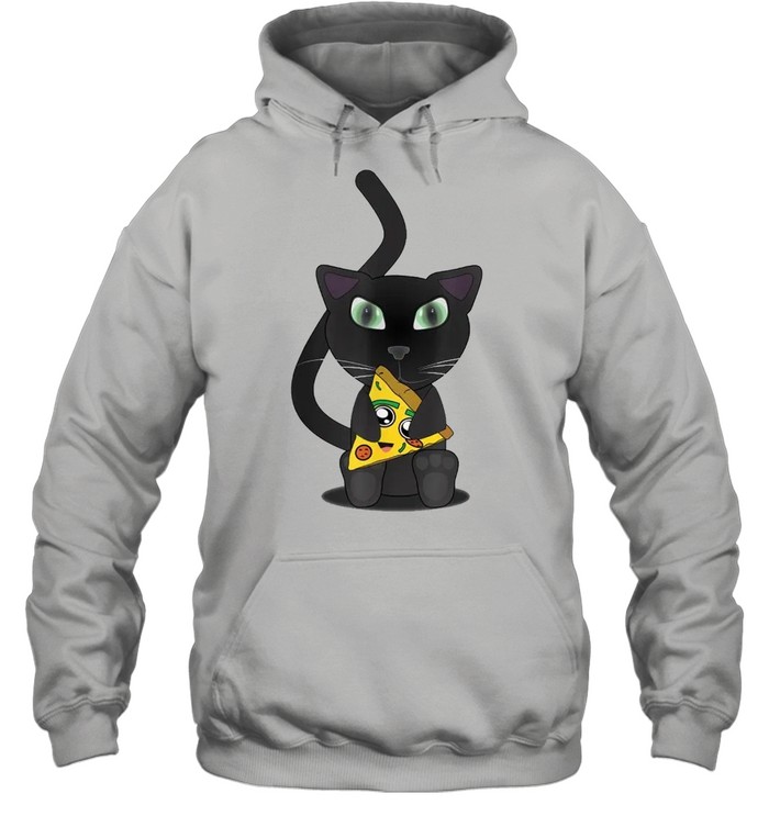 Kitty Cats Cute Pizza Cat Unisex Hoodie