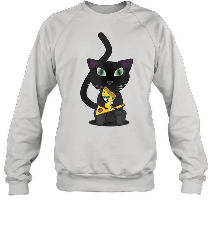 Kitty Cats Cute Pizza Cat Unisex Sweatshirt