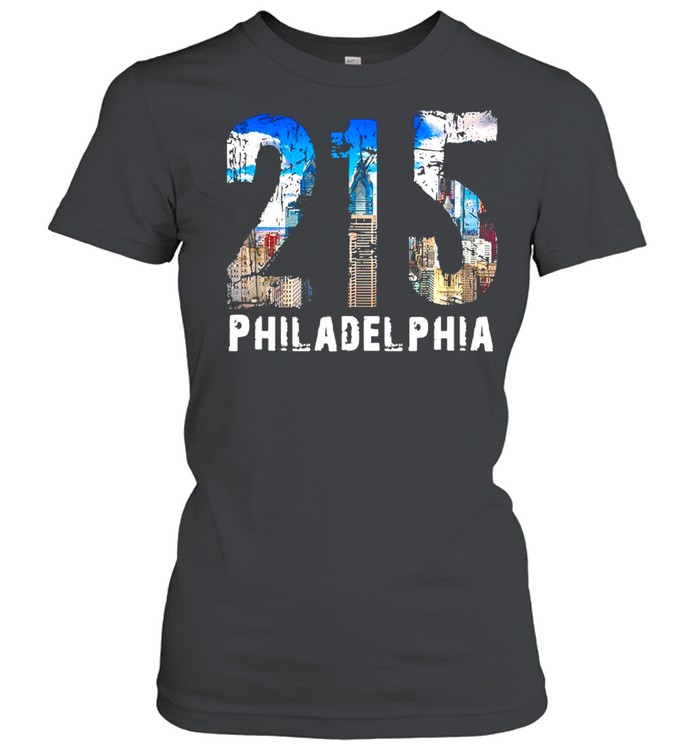 Philadelphia 215 Philly 215 Skyline Area Code Classic Women's T-shirt