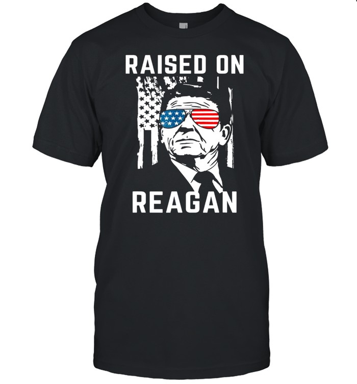 Raised On Ronald Reagan Patriotic President Classic Men's T-shirt