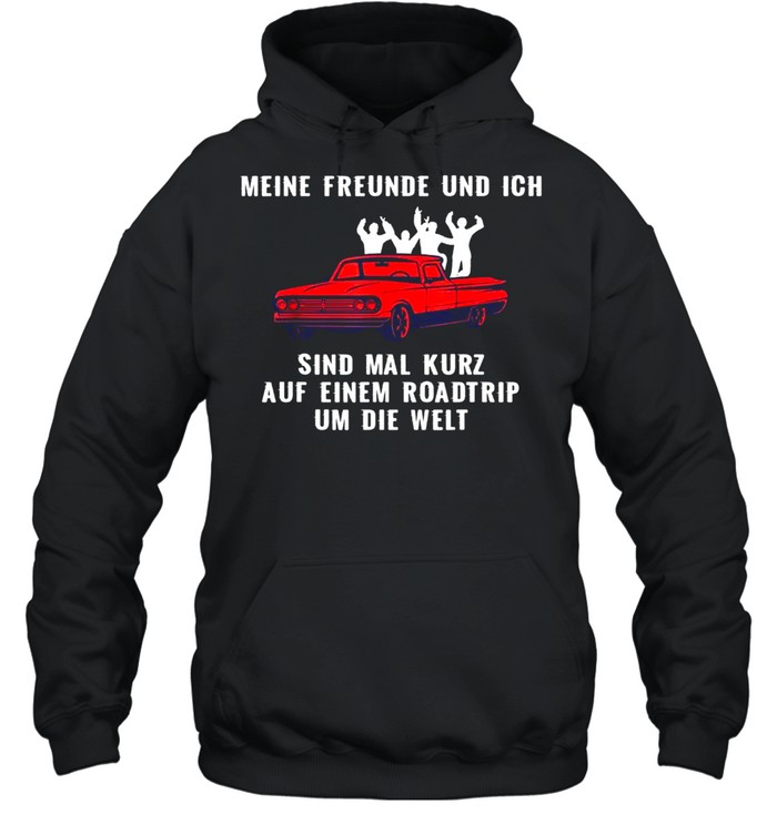 Road Trip Travel Vanlife Convertible Friendship Drive Unisex Hoodie