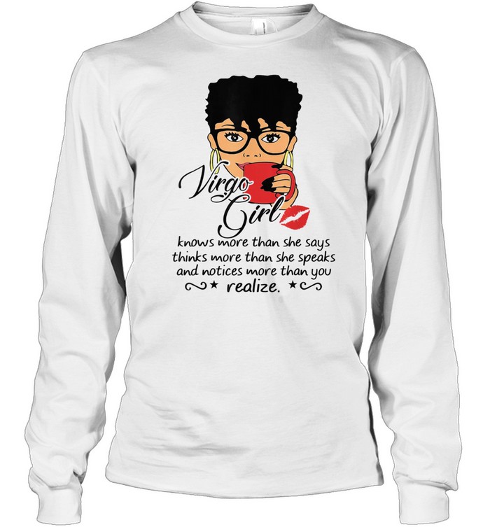 Virgo Girl Are Born in August 23 September 22 shirt Long Sleeved T-shirt