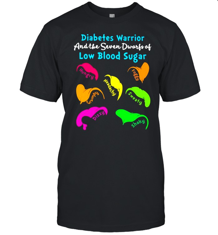 Diabetes Warrior And The Seven Dwarfs Of Low Blood Sugar  Classic Men's T-shirt
