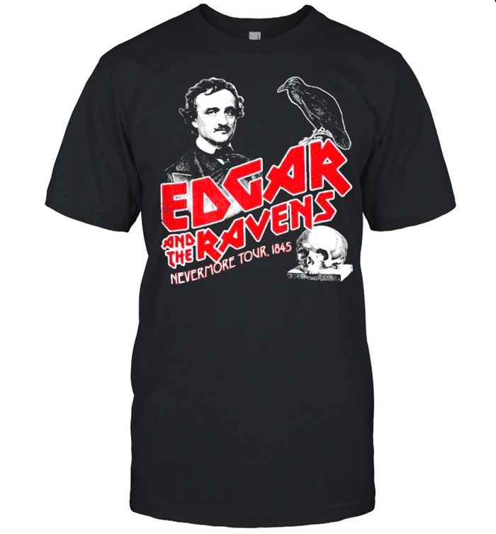 Edgar and the ravens never more tour skull shirt Classic Men's T-shirt