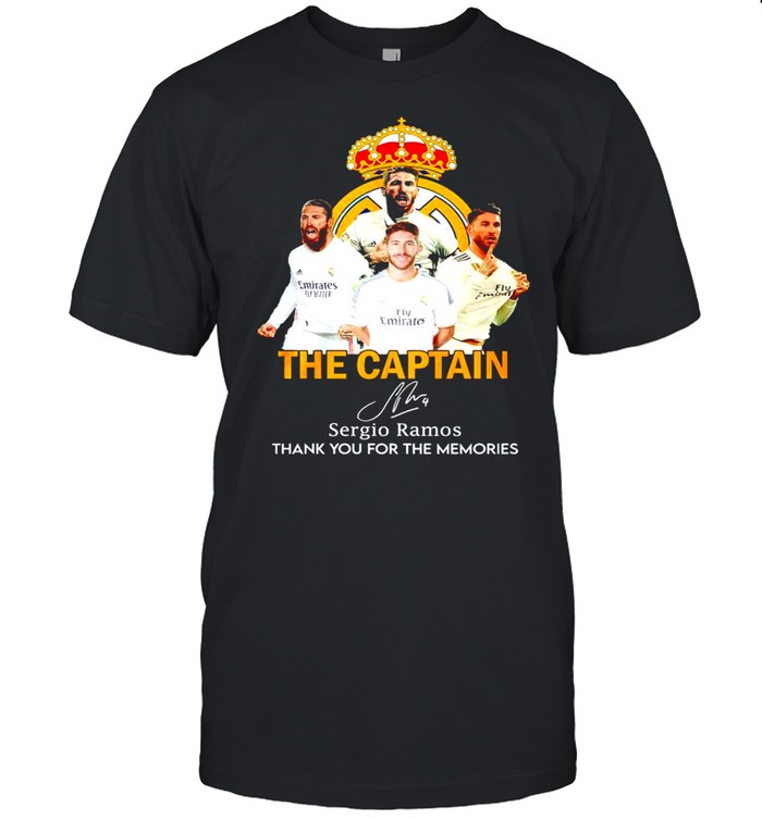 The Captain Sergio Ramos thank you for the memories shirt