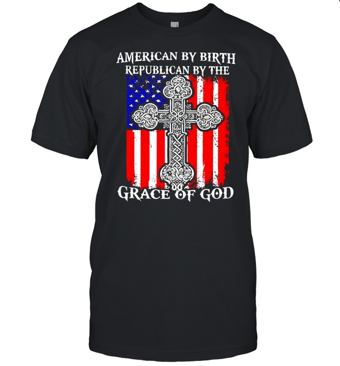 American by birth republican by the grace of God shirt Classic Men's T-shirt