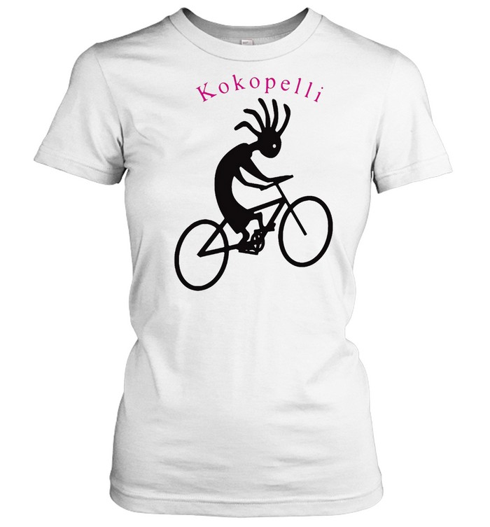 Kokopelli Biking Native Flute Player Riding His Bike T-shirt Classic Women's T-shirt