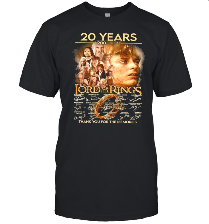 20 years 2001 2021 the lord of the rings thank you for the memories shirt Classic Men's T-shirt