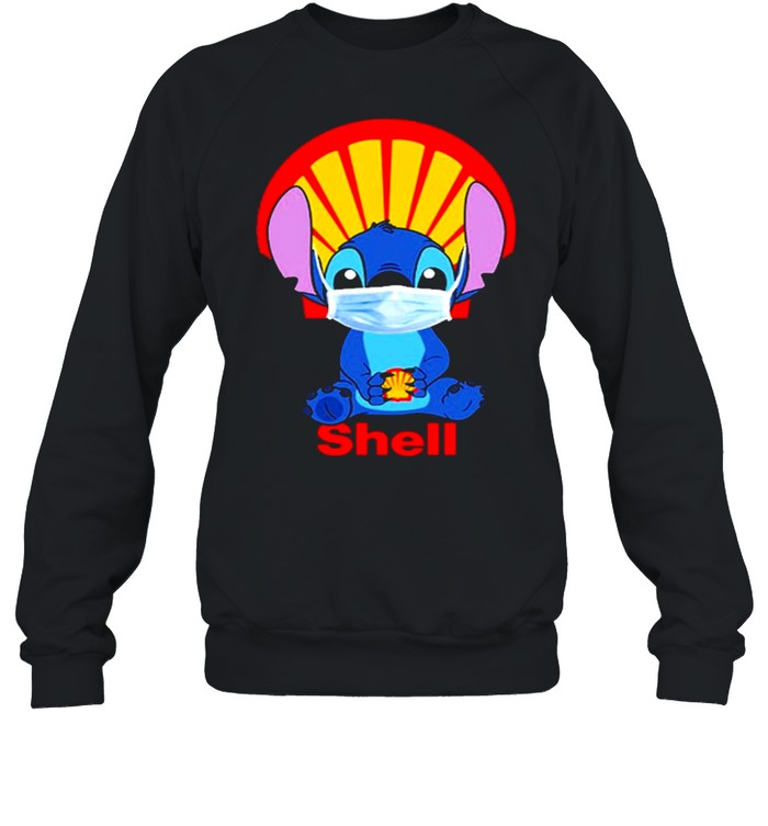 Baby stitch face mask hug shell logo shirt Unisex Sweatshirt