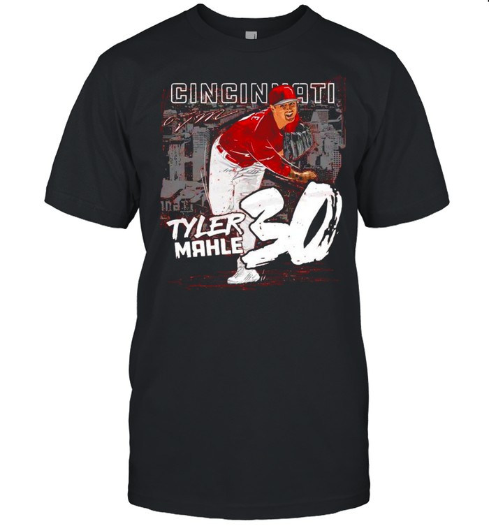 Cincinnati Baseball 30 Tyler Mahle throw ball signature shirt Classic Men's T-shirt