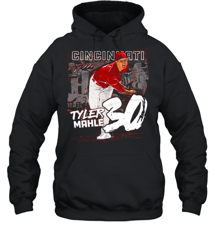 Cincinnati Baseball 30 Tyler Mahle throw ball signature shirt Unisex Hoodie