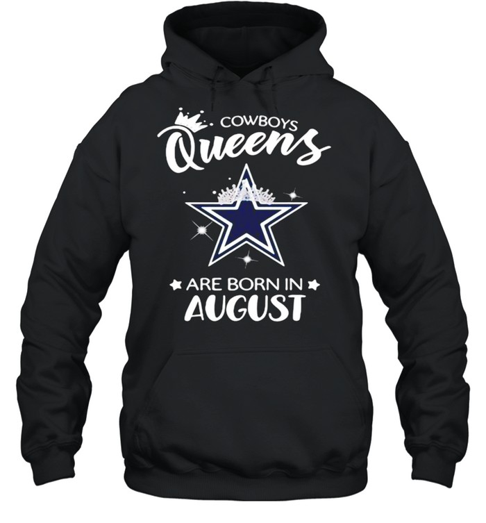 Cowboy Queens Are Born In August Crown Unisex Hoodie