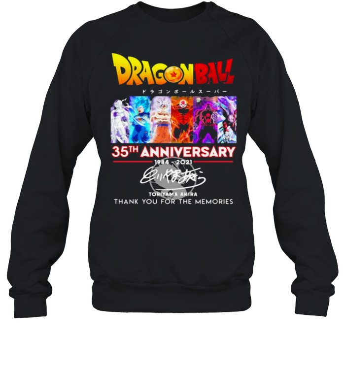 Dragon Ball 35th Anniversary Thank You For The Memories Shirt T Shirt Classic