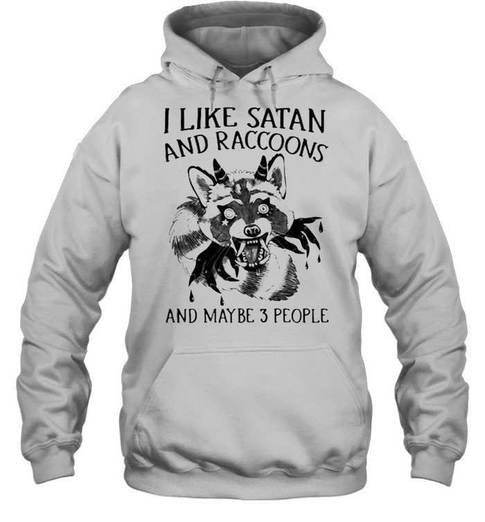 I Like Satan And Racoons And Maybe 3 People Unisex Hoodie