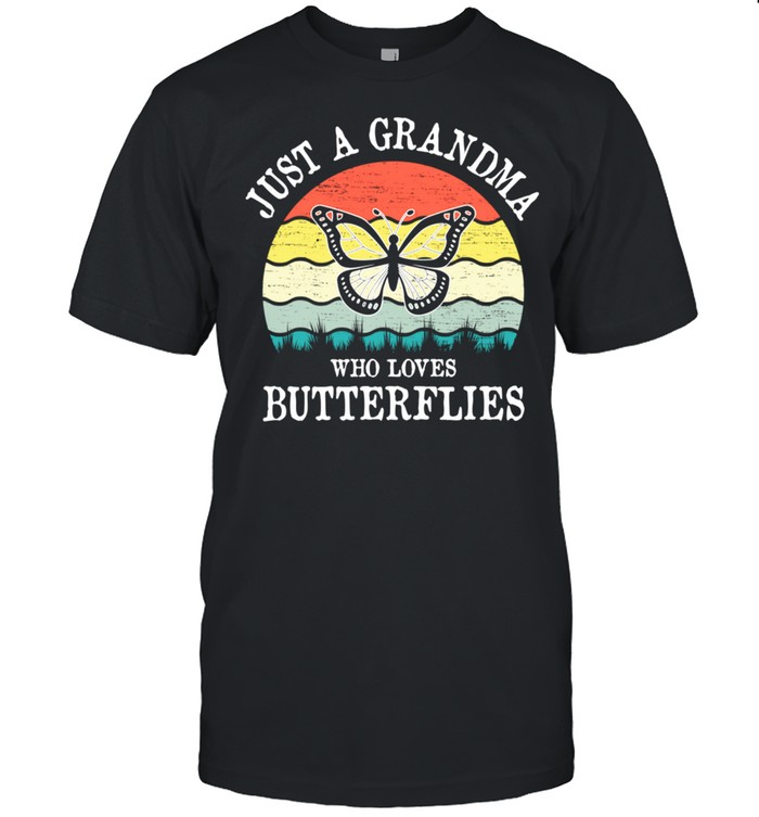 Just A Grandma Who Loves Butterflies shirt Classic Men's T-shirt